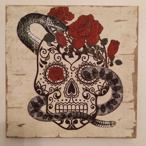 Sugar skull canvas
